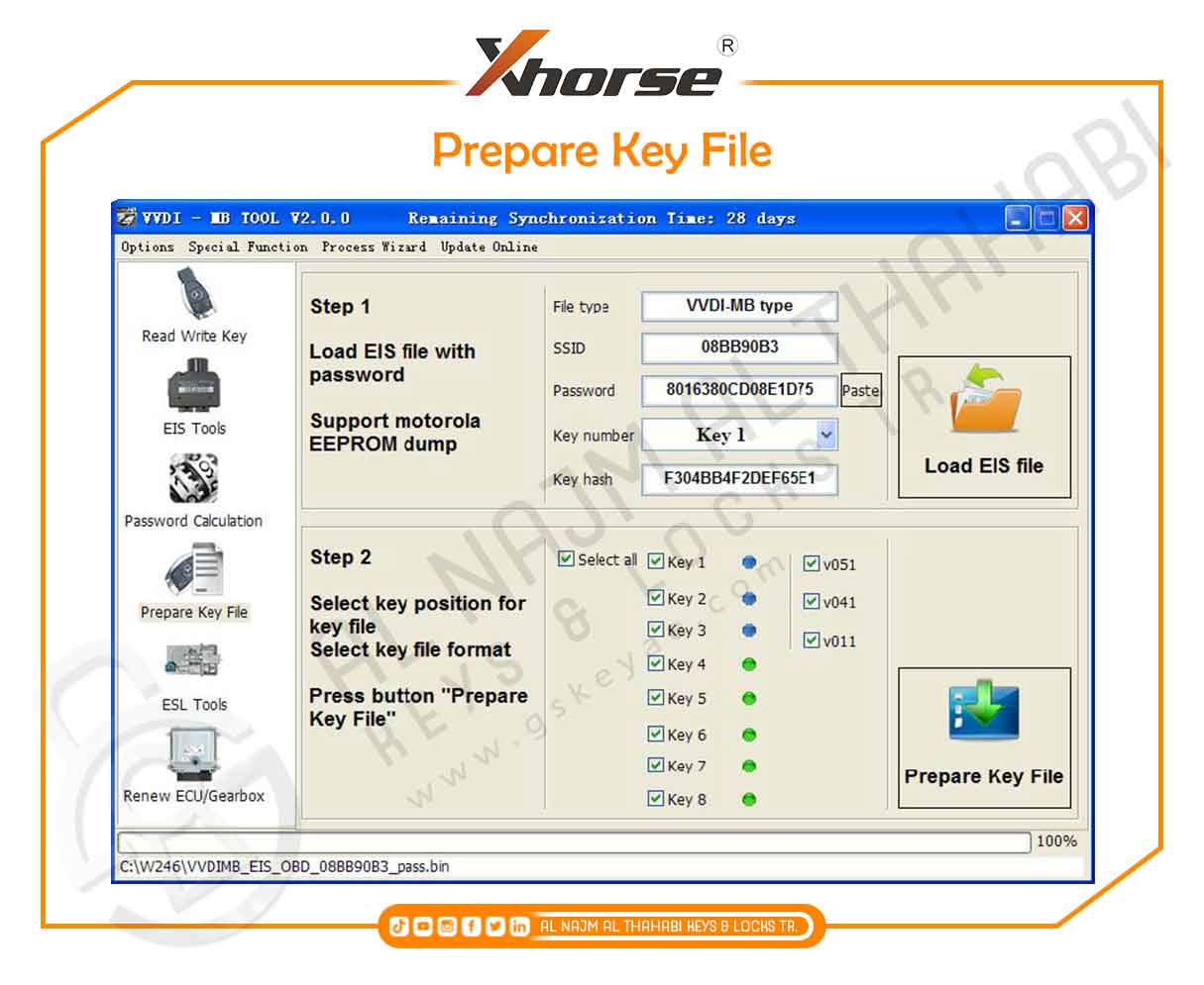 Xhorse VVDI MB BGA Tool Prepare Key File