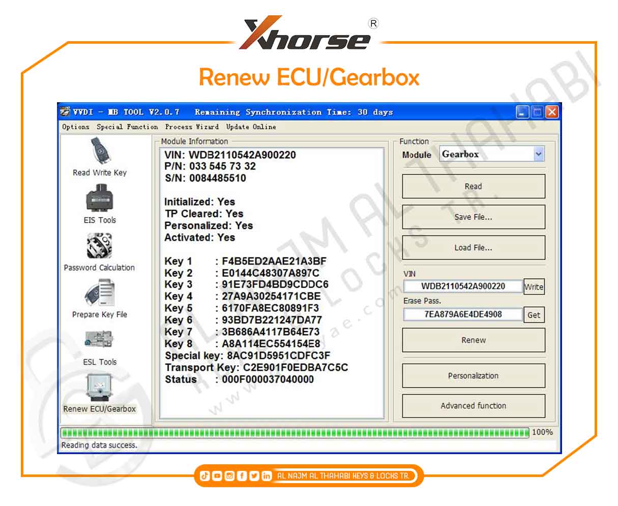 Xhorse VVDI MB BGA Tool Renew ECU/Gearbox