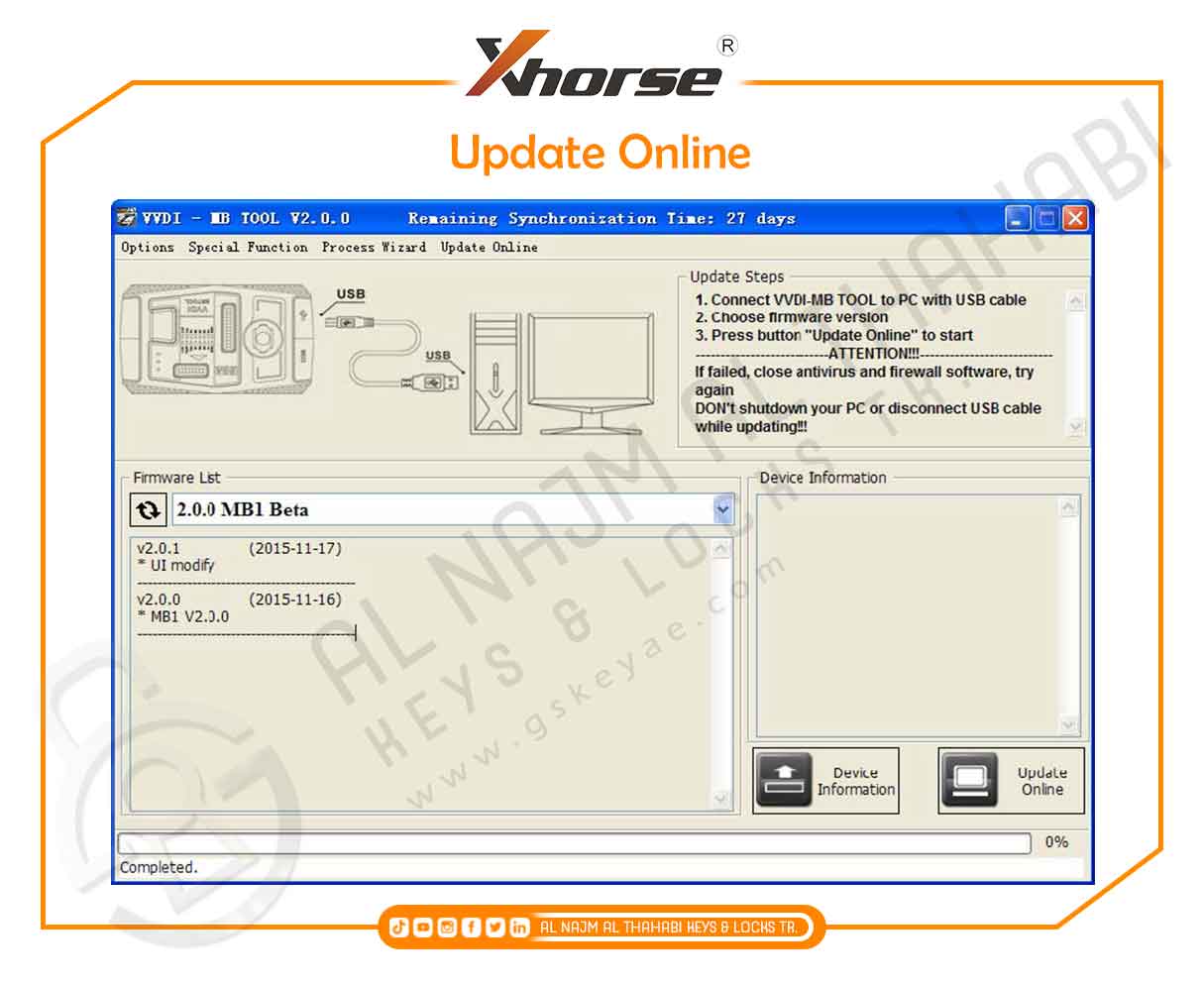 Xhorse VVDI MB BGA Tool Firmware Update 