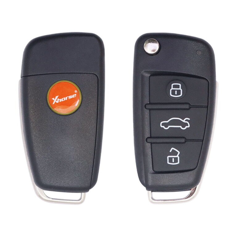Xhorse XKA600EN Universal Wired Flip Key Remote 3 Buttons Audi A6L Q7 Type