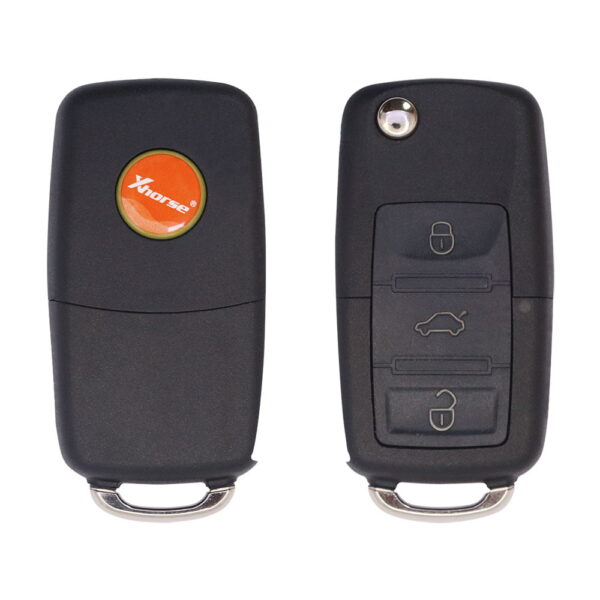 Xhorse XKB501EN Universal Wired Flip Key Remote 3 Buttons Volkswagen VW B5 Type