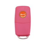 Xhorse VVDI XKB502EN Wire Flip Remote Key Pink Color VW B5 Style