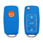 Xhorse XKB503EN Universal Wired Flip Key Remote 3 Buttons Volkswagen VW B5 Type Blue Color