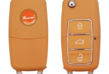 Xhorse VVDI XKB505EN Wire Flip Remote Key 3 Buttons Orange VW B5 Type