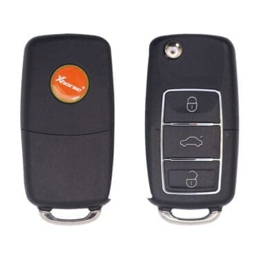 Xhorse XKB506EN Wire Flip Key Remote 3 Button Extreme Black VW B5 Type