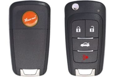 Xhorse XKBU01EN Universal Wired Flip Key Remote 4 Buttons Buick Type