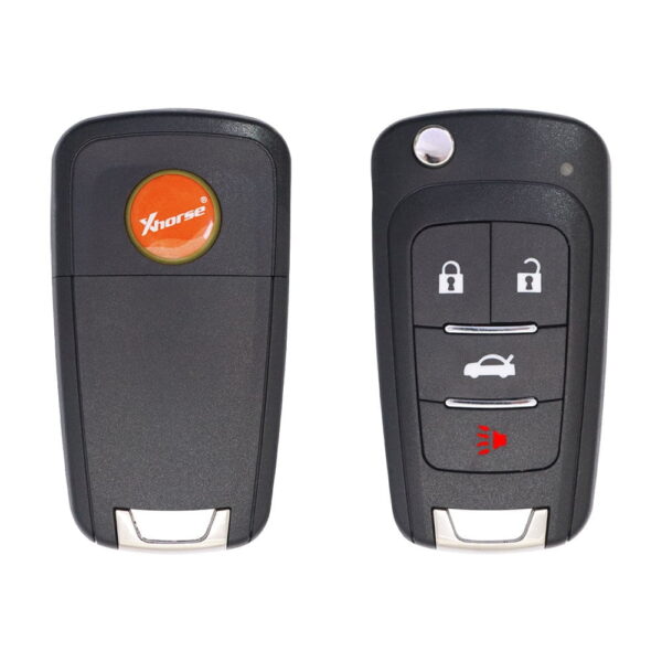 Xhorse XKBU01EN Universal Wired Flip Key Remote 4 Buttons Buick Type
