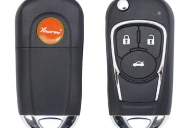 Xhorse XKBU03EN Universal Wired Flip Key Remote 3 Buttons Buick Type For VVDI Key Programmer Tools