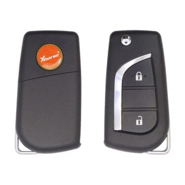 Xhorse VVDI XKTO01EN Universal Wire Flip Remote Key 2 Buttons Toyota Type