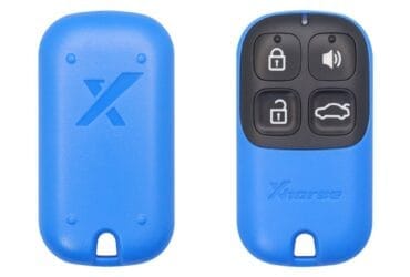 Télécommande filaire universelle Xhorse XKXH01EN pour porte de garage 4 boutons couleur bleue
