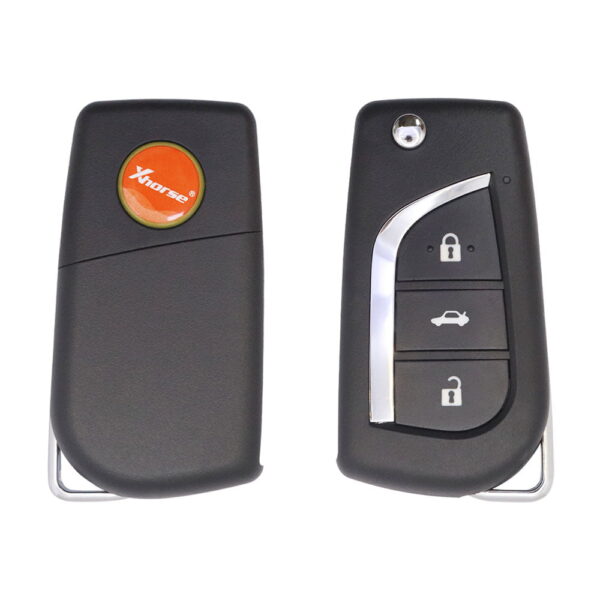 Xhorse XNTO00EN Universal Wireless Flip Remote Key 3 Buttons Toyota Type