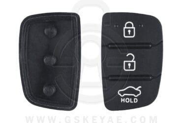 3 Buttons Replacement Silicone Rubber Pad For Hyundai Tucson Sonata Remote Key Shell Cover Case
