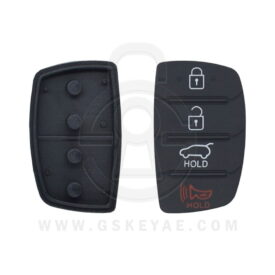 4 Buttons Replacement Silicone Rubber Pad For Hyundai Tucson Santa Fe Remote Key Shell Cover Case