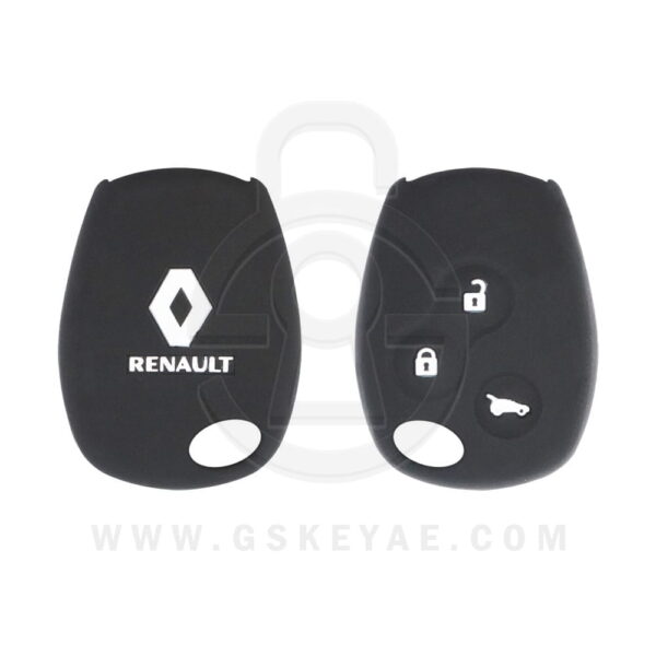 Renault Clio Master Modus Trafic Remote Head Key Silicone Protective Cover Case 3 Buttons