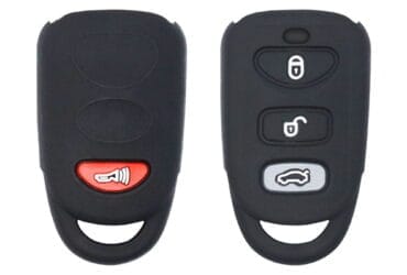 Silicone Keyless Entry Remote Medal Cover Case 4 Buttons Fit For Hyundai Elantra Veloster Sonata