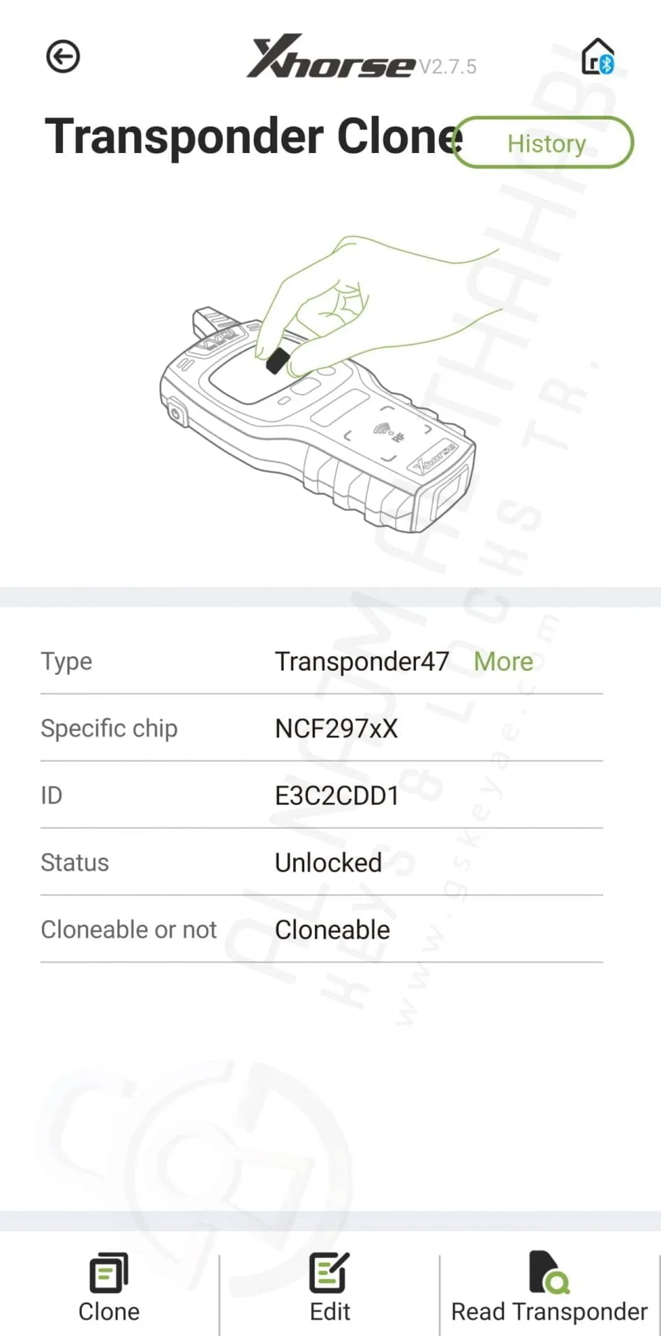 Hyundai Kona Smart Remote Key 433MHz Hitag 3 NCF297xX 47 Chip 95440-J9000