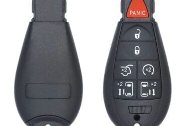 2008-2019 Jeep Dodge Chrysler Fobik Remote Key 7 Buttons 433MHz ID46 Chip Aftermarket