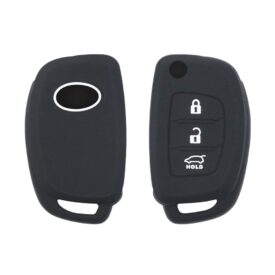 Silicone Flip Key Remote Cover Case 3 Buttons Fit For Hyundai I20 Santa Fe Tucson Certa