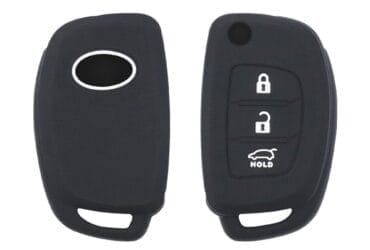 Silicone Flip Key Remote Cover Case 3 Buttons Fit For Hyundai I20 Santa Fe Tucson Certa