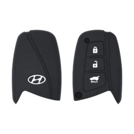 Silicone Smart Key Remote Cover Case Replacement 3 Buttons Fit For Hyundai Santa Fe
