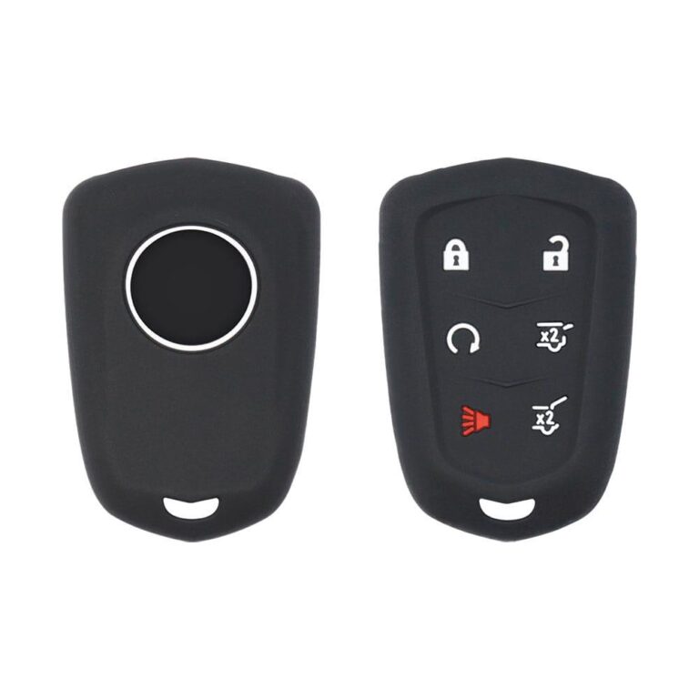 6 Buttons Silicone Smart Remote Car Key Fob Cover Case Replacement Fit For Cadillac Escalade