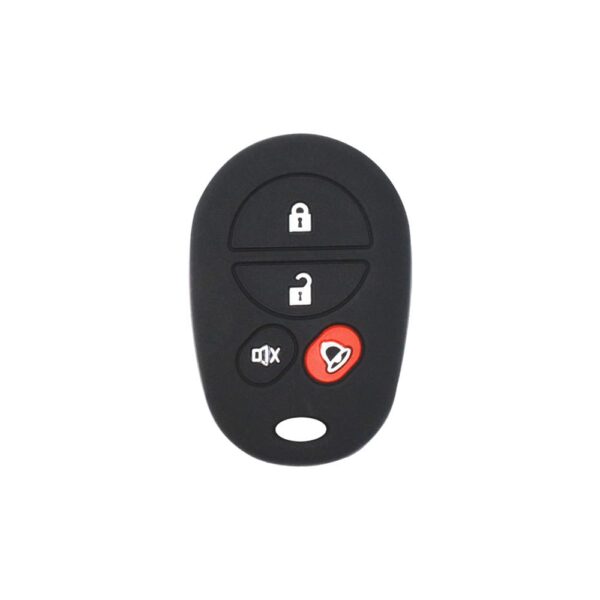 4 Button Silicone Cover Case Replacement For Toyota Highlander Kluger Sequoia Keyless Entry Remote