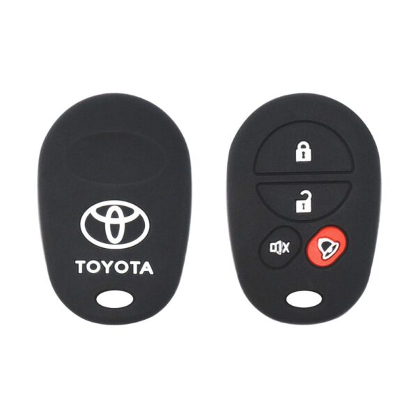 Toyota Highlander Kluger Sequoia Keyless Entry Remote Silicone Protective Cover Case 4 Button