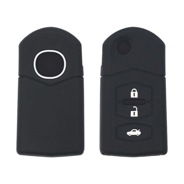Mazda 2 / 3 / 6 / CX-7 Flip Key Remote Silicone Protective Cover Case 3 Buttons