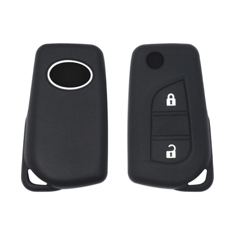 Toyota Hilux Auris Corolla Flip Key Remote Silicone Protective Cover Case 2 Button