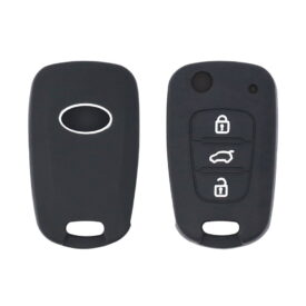 Hyundai Elantra Azera I20 I30 Flip Remote Key Silicone Protective Cover Case 3 Button