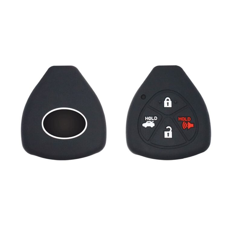 Toyota Camry Aurion Remote Head Key Silicone Protective Cover Case 4 Button w/Panic