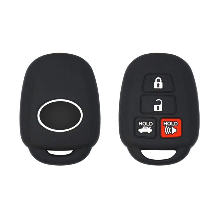 Toyota Corolla RAV4 Highlander Remote Head Key Silicone Protective Cover Case 4 Buttons