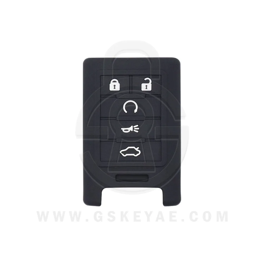 Cadillac Key Fob Cover For 2015-2019 CTS, SRX, XT5, ATS, STS, CT6 - Genuine Leather, 5-Button, Includes Key Clip 9 thumbnail image