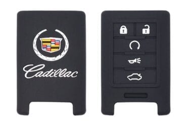 Silicone Smart Remote Key Fob Cover Case Replacement 5 Button Fit For Cadillac CTS ATS SRX XTS