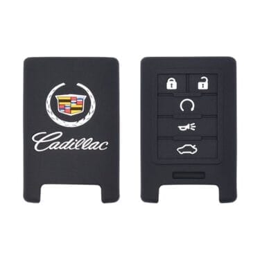 Silicone Smart Remote Key Fob Cover Case Replacement 5 Button Fit For Cadillac CTS ATS SRX XTS