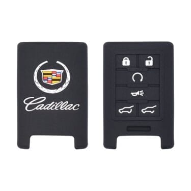 Silicone Smart Remote Key Fob Cover Case Replacement 6 Button Fit For Cadillac Escalade
