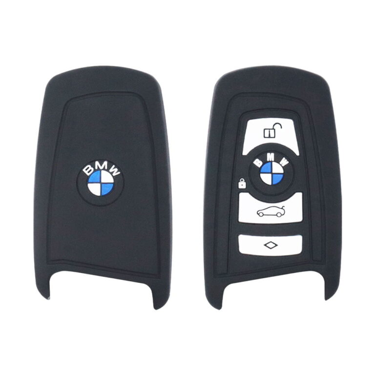 Silicone Smart Remote Key Fob Cover Case Replacement 4 Buttons Fit For BMW CAS4 / 3 / 5 / 7 Series