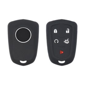 Silicone Smart Key Fob Cover Case Replacement 5 Button Protector Fit For Cadillac ATS CTS CT6 XTS