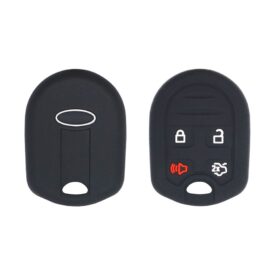 Silicone Remote Head Key Fob Cover Case Replacement 4 Button Fit For Ford Mustang Focus