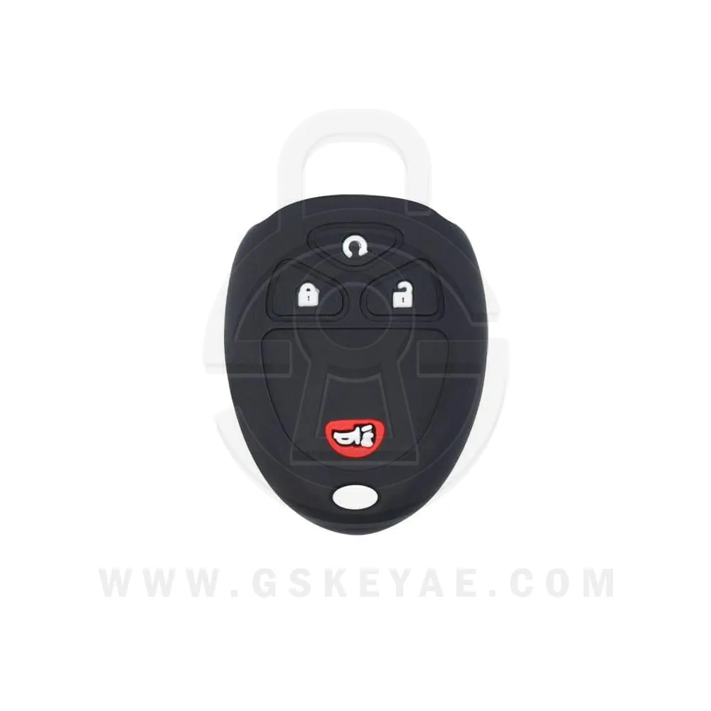 Silicone Keyless Entry Remote Protective Cover Case 4 Buttons Fit For GMC Chevrolet Cadillac Buick