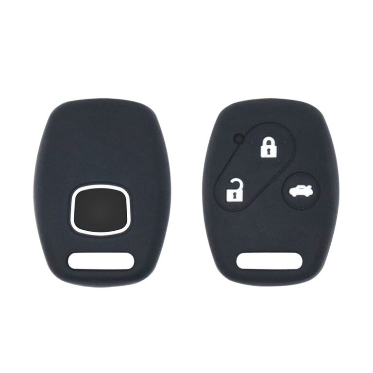 3 Button Silicone Protective Car Key Fob Cover Case Fit For Honda Accord Civic CR-V Pilot