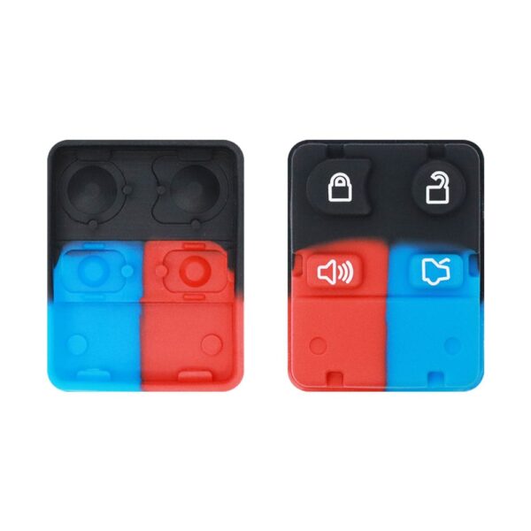 4 Button Silicone Rubber Pad Replacement Fit For Ford Lincoln Mercury Remote Car Key Fob Shell Cover