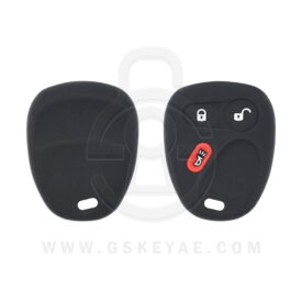 Chevrolet Cadillac GMC Saturn Keyless Entry Remote Silicone Cover Case 3 Button w/Panic