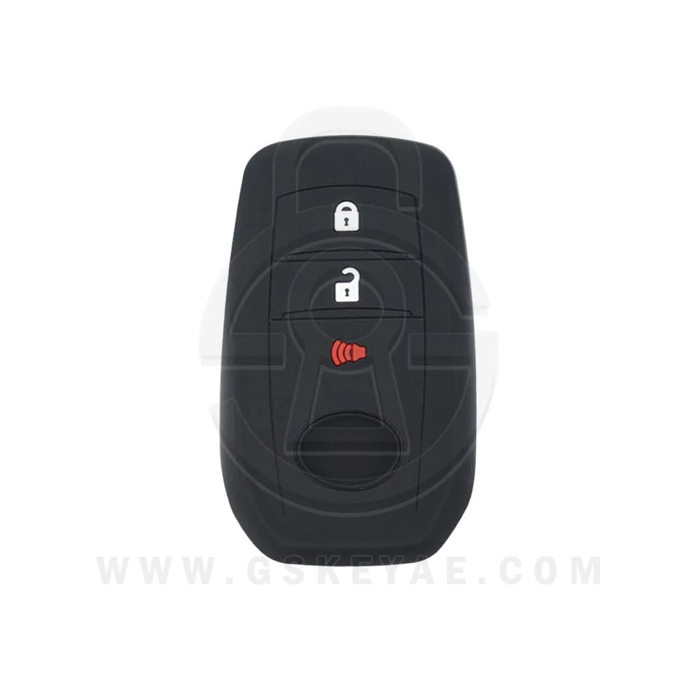 3 Button w/Panic Silicone Cover Case Replacement For Toyota Land Cruiser Hilux Smart Key Remote