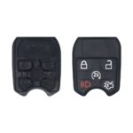 5 Button Silicone Rubber Pad Replacement Fit For Ford Lincoln Remote Head Key Fob Shell Case Cover