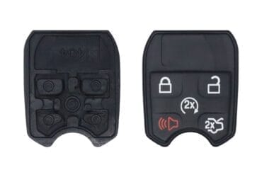 5 Button Silicone Rubber Pad Replacement Fit For Ford Lincoln Remote Head Key Fob Shell Case Cover