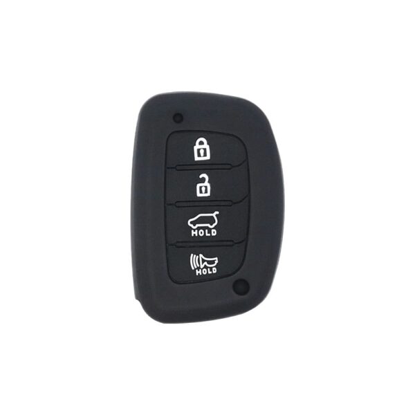 Silicone Smart Key Fob Cover Case 4 Buttons Fit For Hyundai Tucson Certa Elantra
