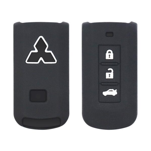 Mitsubishi Lancer Pajero Attrage Smart Key Remote Silicone Protective Cover Case 3 Buttons