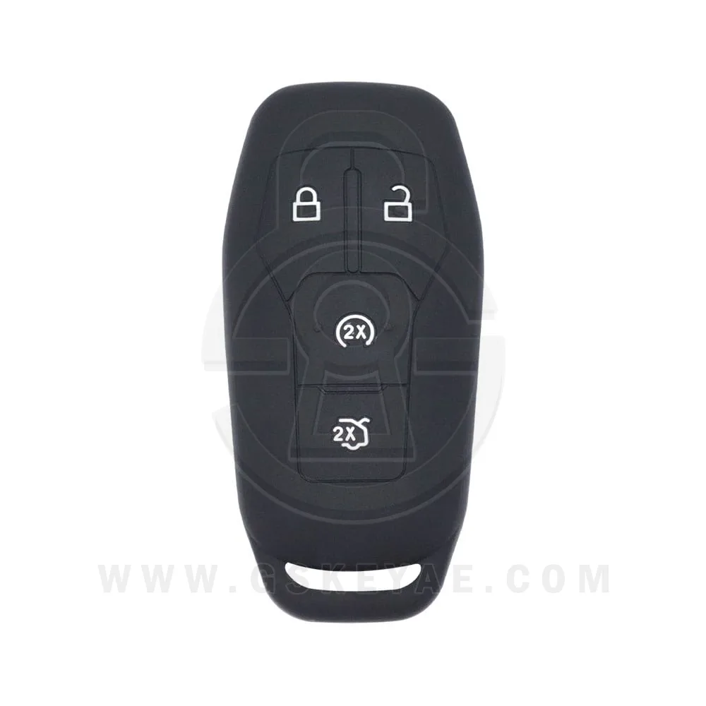 4 Button Silicone Smart Remote Key Fob Cover Case Fit For Ford Fusion Mustang Lincoln MKX