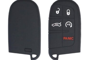 Silicone Smart Remote Key Fob Cover Case Replacement 5 Button Fit For Dodge Charger Challenger
